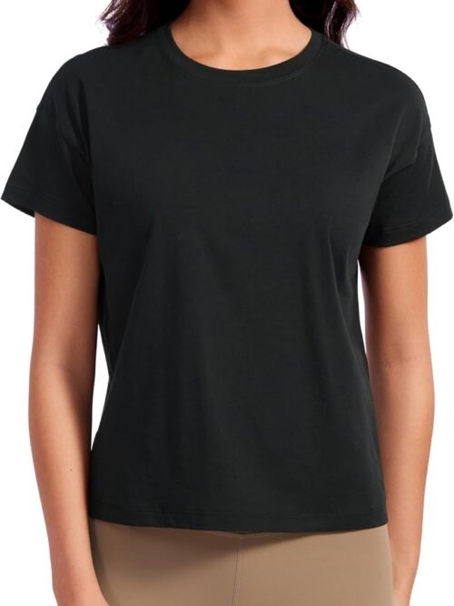 Short Sleeve Workout Tops for Women Loose Basic T-Shirts Athletic Gym Casual Shirts